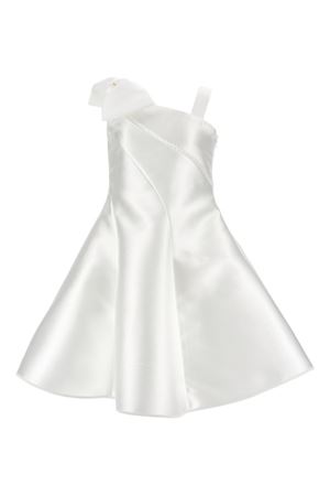 white fabric dress MONNALISA KIDS | 71G90173040001